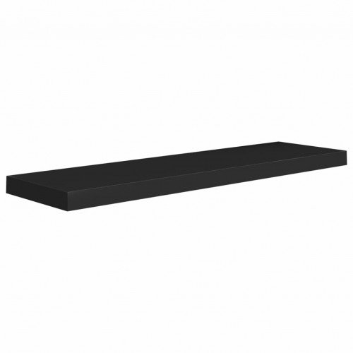 Wall Shelves 4 pcs Black 90x23,5x3,8 cm in MDF