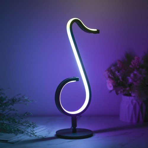 LEDs Dimmable RGB Musical Note Light Symphony Table-Wall Lamp Night Lights APP / Remote Control for Living Room Bedroom Bedside Atmosphered Lighting Decor