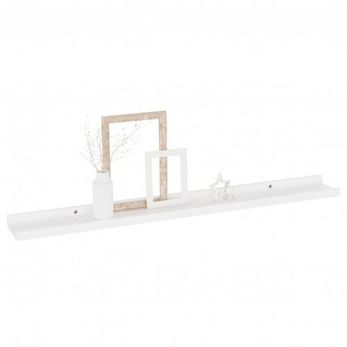 Wall Shelves 4 pcs White 31.5"x3.5"x1.2"