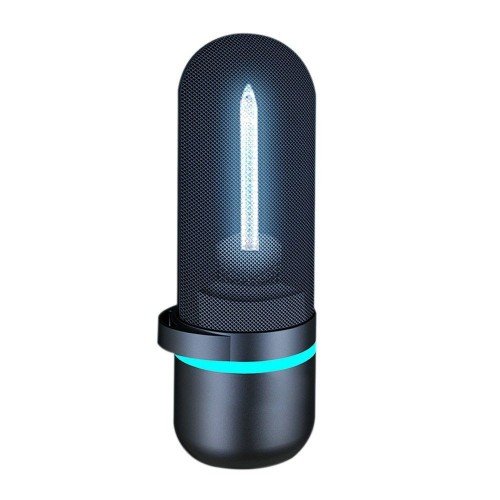 DC5 V 2.5W 185NM UV+ Ozone Sterilizing Light USB C-harging Port Indicator Pilot Lamp Design Built-in 600mAh High Capapcity Rechargeable B-attery Portable for Home Livng Room Dining Room Bedroom