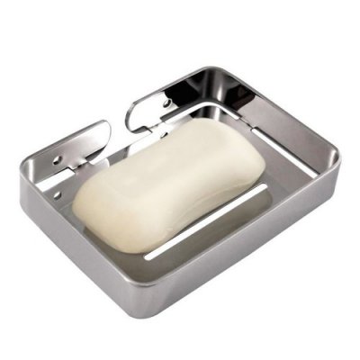 Stainless Steel Soap Dish Drain Soap Holder for Shower Soap Rack for Bathroom Kitchen Bath Tub