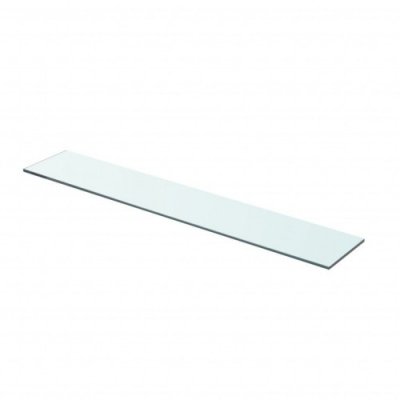 Clear glass shelf panel 70x12 cm