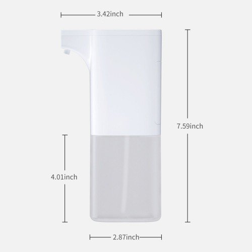 350mL Automatic Soap Dispenser Infrared Hand-free Touchless Soap Dispenser Foam Liquid Lotion Gel Auto Hand Soap Dispenser for Bathroom Kitchen