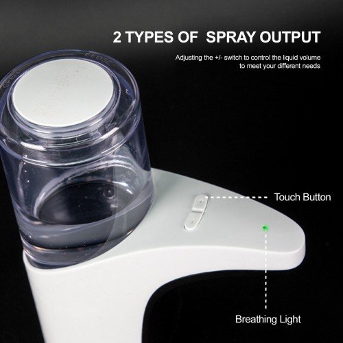 Automatic Alcohol Sprayer Automatic Soap Dispenser Spray Type 300mL Touchless Soap Dispensers with IR Sensor Hand Sanitizer Dispenser for Home Restaurant School Commercial Use