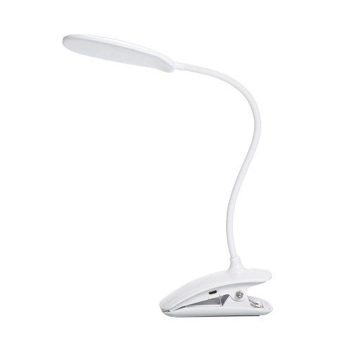 Dimmable Clip-on LEDs Rechargeable Desk Lamp Touching Control 360