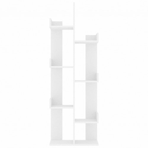 White bookcase 48x25,5x140 cm in chipboard