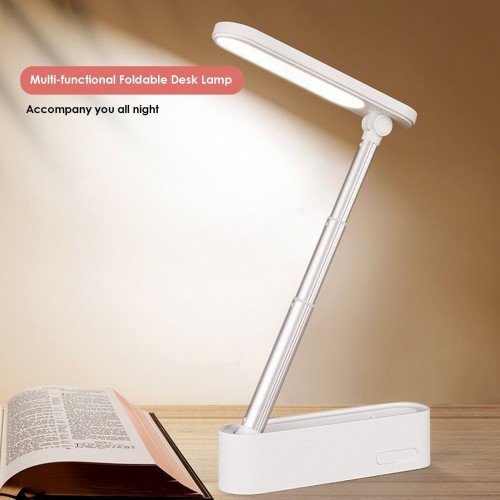 Multi-functional Portable Leds Desk Lamp USB Rechargeable Eye-caring Table Light Student Foldable Telescopic Bedside Lamp