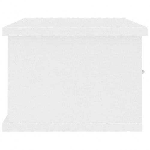 Wall-mounted Drawer Shelf White 60x26x18.5 cm Chipboard