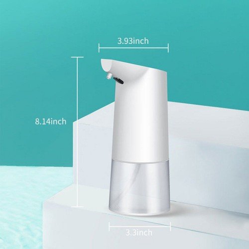 350mL Automatic Soap Dispenser Infrared Hand-free Touchless Soap Dispenser Foam Liquid Lotion Gel Auto Hand Soap Dispenser for Bathroom Kitchen