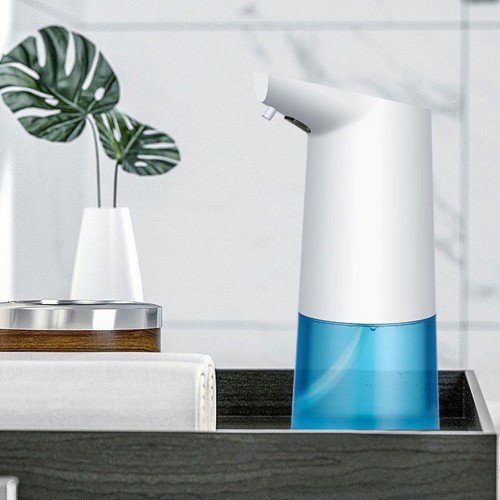 350mL Automatic Soap Dispenser Infrared Hand-free Touchless Soap Dispenser Foam Liquid Lotion Gel Auto Hand Soap Dispenser for Bathroom Kitchen