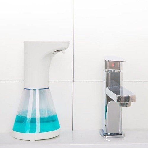 480mL Automatic Soap Dispenser Spray Type Touchless Soap Dispensers with IR Sensor Rinse-free Sanitizer Alcohol Disinfectant Dispenser for Home Commercial Use Hospitals