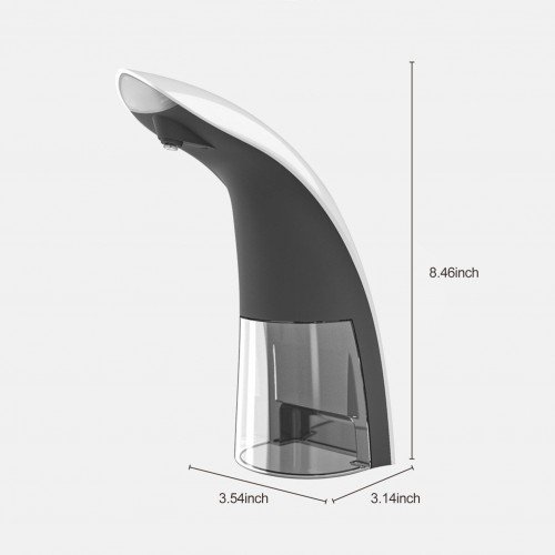 330mL Automatic Soap Dispenser Drip Type Touchless Hand Sanitizer Machine with IR Sensor Waterproof Desk Smart Soap Dispenser for Bathroom Kitchen