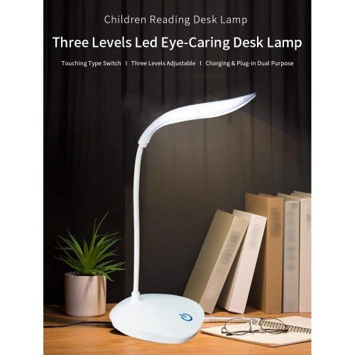 Rechargeable Led Desk Lamp Portable USB Charging & Plug-in 360