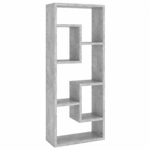 Concrete Gray Wall Shelf 36x16x90 cm in Chipboard