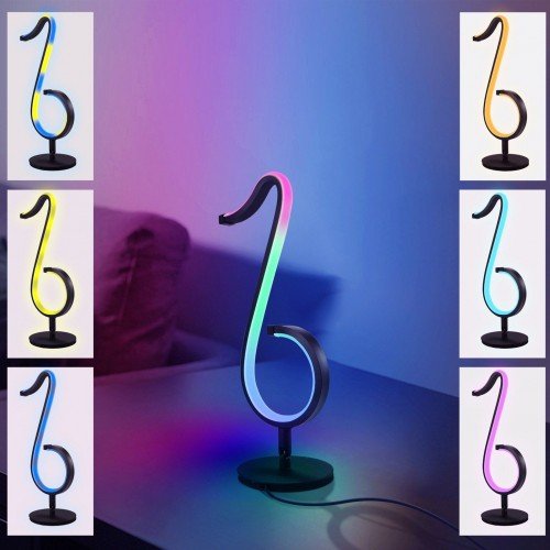 LEDs Dimmable RGB Musical Note Light Symphony Table-Wall Lamp Night Lights APP / Remote Control for Living Room Bedroom Bedside Atmosphered Lighting Decor