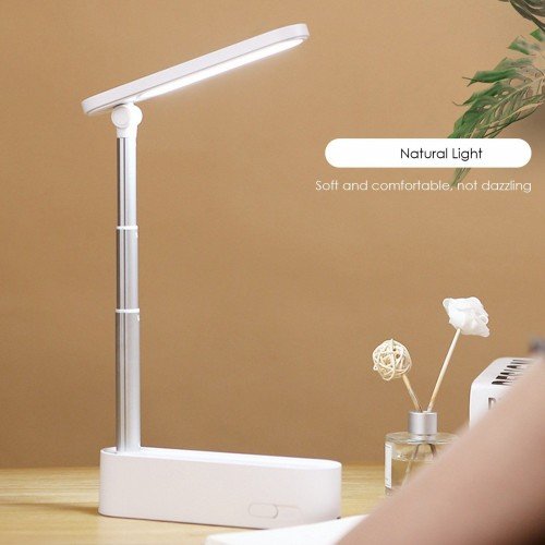 Multi-functional Portable Leds Desk Lamp USB Rechargeable Eye-caring Table Light Student Foldable Telescopic Bedside Lamp