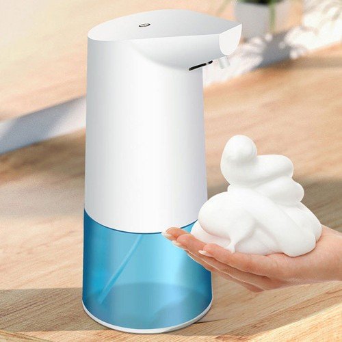 350mL Automatic Soap Dispenser Infrared Hand-free Touchless Soap Dispenser Foam Liquid Lotion Gel Auto Hand Soap Dispenser for Bathroom Kitchen