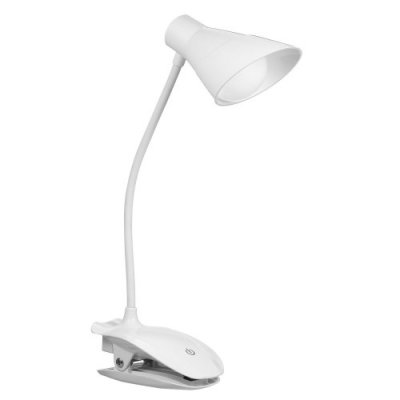 LED Clip On Reading Light 3 Brightness Levels USB Rechargeable Reading Lamp with Slick Touch Control