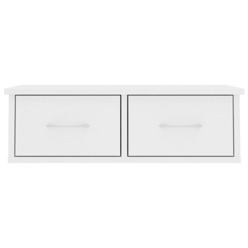 Wall-mounted Drawer Shelf White 60x26x18.5 cm Chipboard