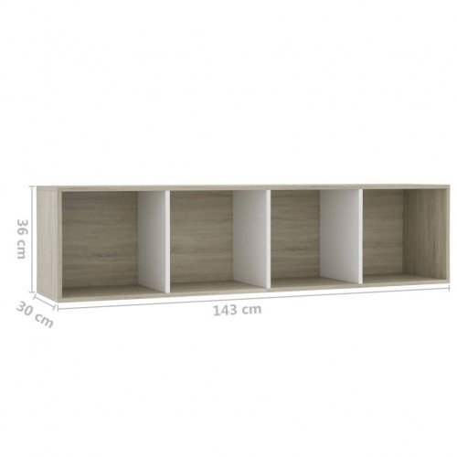 Bookcase / TV cabinet White Sonoma oak 143