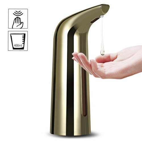 400mL Automatic Soap Dispenser Infrared Hand-free Touchless Soap Dispenser Dish Liquid Lotion Gel Shampoo Chamber Auto Hand Soap Dispenser for Bathroom Kitchen