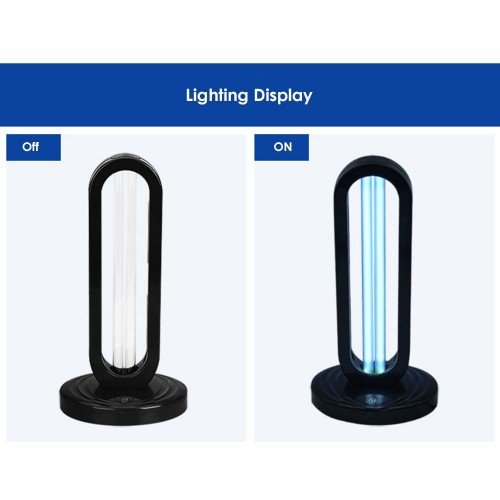 A C 220 V 38 W 254NM UV+ Ozone Timer Sterilizing Light Sterilization Lamp 3 Levels Adjustable T-ime Setting Timing Function Working Modes Indicator Pilot Lamp Design Mini Portable for Home Livng Room Dining Room Bedroom Office