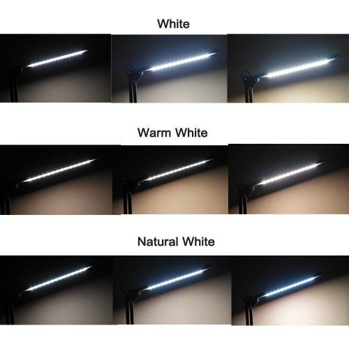 6W Flexible Dimmable USB LED Desk Table Lamp Three Color Modes Reading Light DC5V