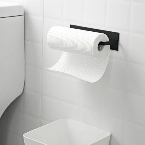 Paper Towel Holder Under The Cabinet Self Adhesive Paper Towel Rack Toilet Paper Roll Without Drilling Fits All Roll Sizes for Kitchen Bathroom