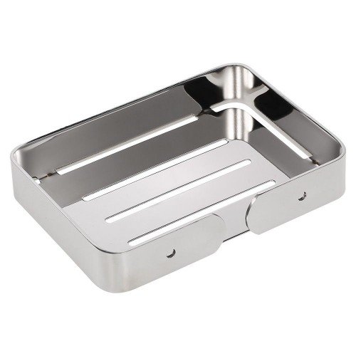 Stainless Steel Soap Dish Drain Soap Holder for Shower Soap Rack for Bathroom Kitchen Bath Tub