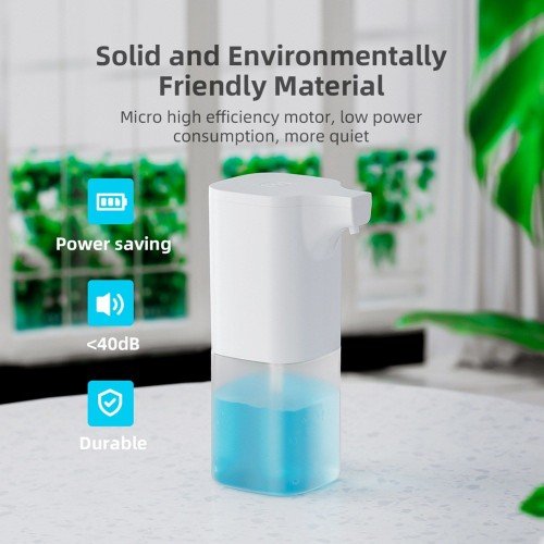 350mL Automatic Soap Dispenser Infrared Hand-free Touchless Soap Dispenser Foam Liquid Lotion Gel Auto Hand Soap Dispenser for Bathroom Kitchen