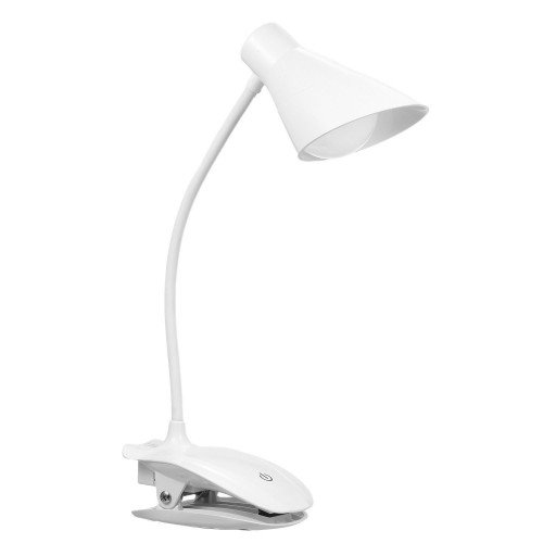 LED Clip On Reading Light 3 Brightness Levels USB Rechargeable Reading Lamp with Slick Touch Control