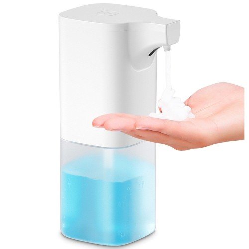 350mL Automatic Soap Dispenser Infrared Hand-free Touchless Soap Dispenser Foam Liquid Lotion Gel Auto Hand Soap Dispenser for Bathroom Kitchen