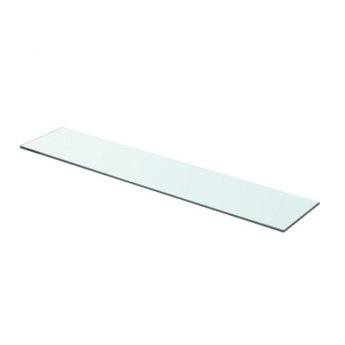 Shelves 2 pcs.glass transparent 70 x 15 cm