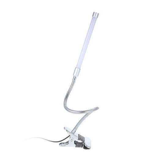 D C 5 V 7 W 18 L-ED Clamp Clip Desk Light T-able Lamp USB Powered Operated 3 Colors Temperature Changing 10 Levels Adjustable Brightness Dimmable Flexible Bendable Foldable Tube Goose Neck Design with Memory Function for Living Room Study Room Library Off