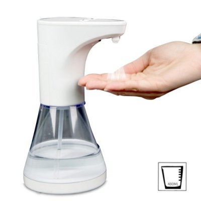 480mL Automatic Soap Dispenser Spray Type Touchless Soap Dispensers with IR Sensor Rinse-free Sanitizer Alcohol Disinfectant Dispenser for Home Commercial Use Hospitals