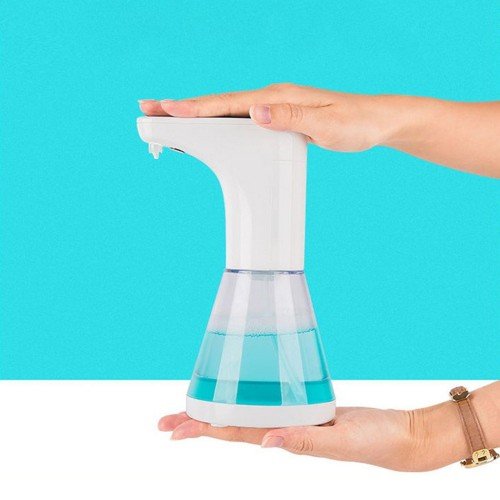 480mL Automatic Soap Dispenser Spray Type Touchless Soap Dispensers with IR Sensor Rinse-free Sanitizer Alcohol Disinfectant Dispenser for Home Commercial Use Hospitals