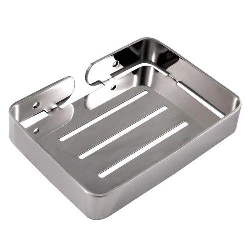 Stainless Steel Soap Dish Drain Soap Holder for Shower Soap Rack for Bathroom Kitchen Bath Tub