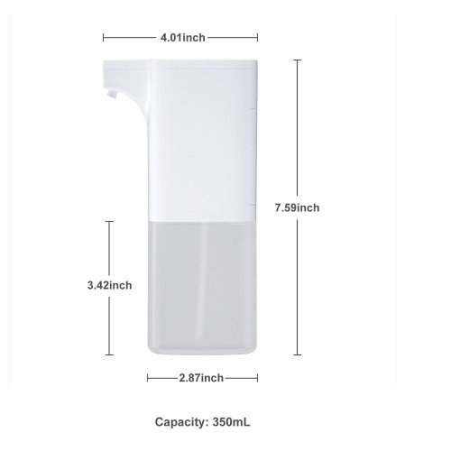 350mL Automatic Soap Dispenser Spray Type Touchless Soap Dispensers with IR Sensor Sanitizer 75% Alcohol Dispenser for Home Commercial Use