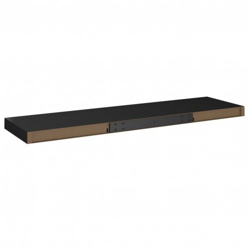 Wall Shelves 4 pcs Black 90x23,5x3,8 cm in MDF