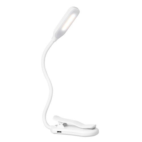 Clip On Rechargeable Eye Protect Desk Book Reading Lamp for Reading Bedside Bedroom