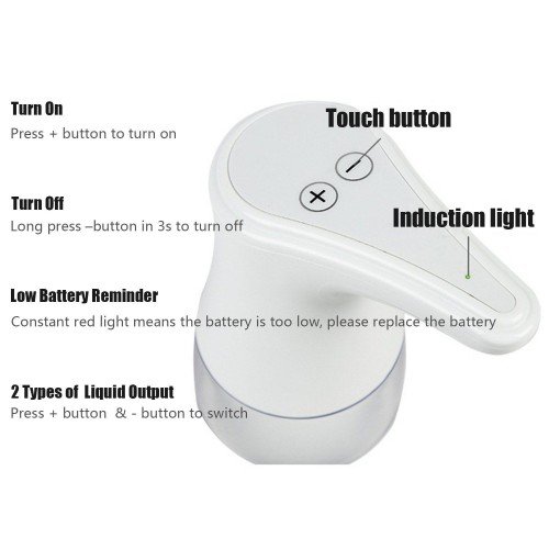 350mL Automatic Soap Dispenser Spray Type Touchless Soap Dispensers with IR Sensor Rinse-free Sanitizer Alcohol Disinfectant Dispenser for Home Commercial Use Hospitals